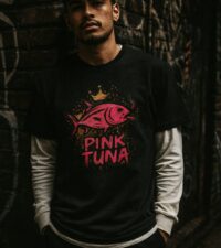 Pink Tuna graff alley tshirt